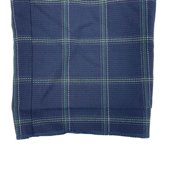 Zara Blue Plaid Wide Leg Trousers Size 30 High Waisted - Picture 8 of 10